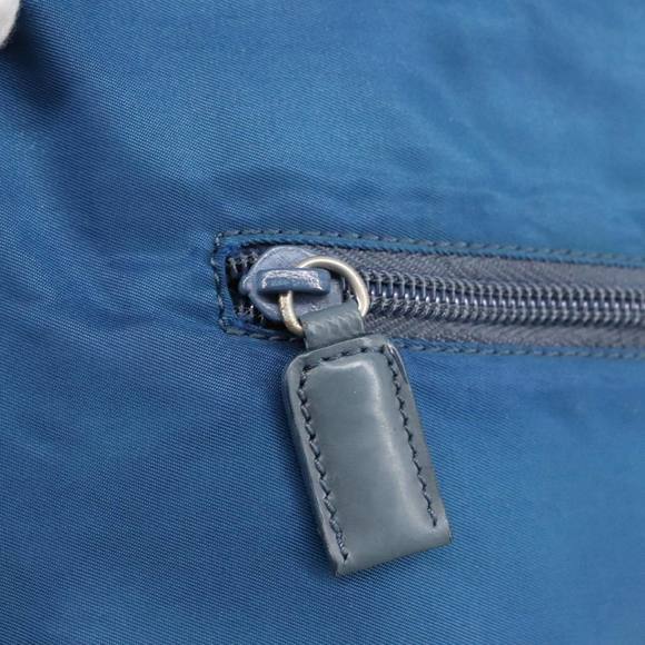 PRADA Tote Bag Nylon Blue Silver Auth 97436 - Picture 16 of 16